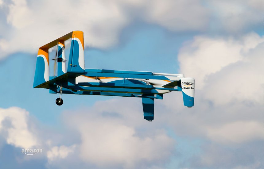 Amazon veut que ses drones fassent de l'auto-stop sur le toit des camions
