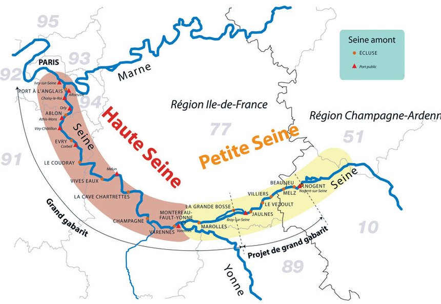 carte fluvial