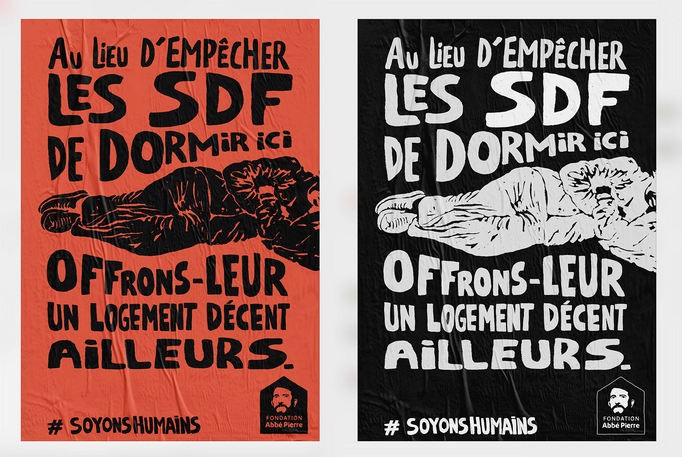 Campagne d'affichage #soyonshumains