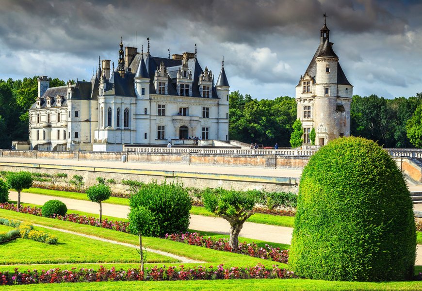 Amazing castle of Chenonceau, Loire Valley, France, Europe