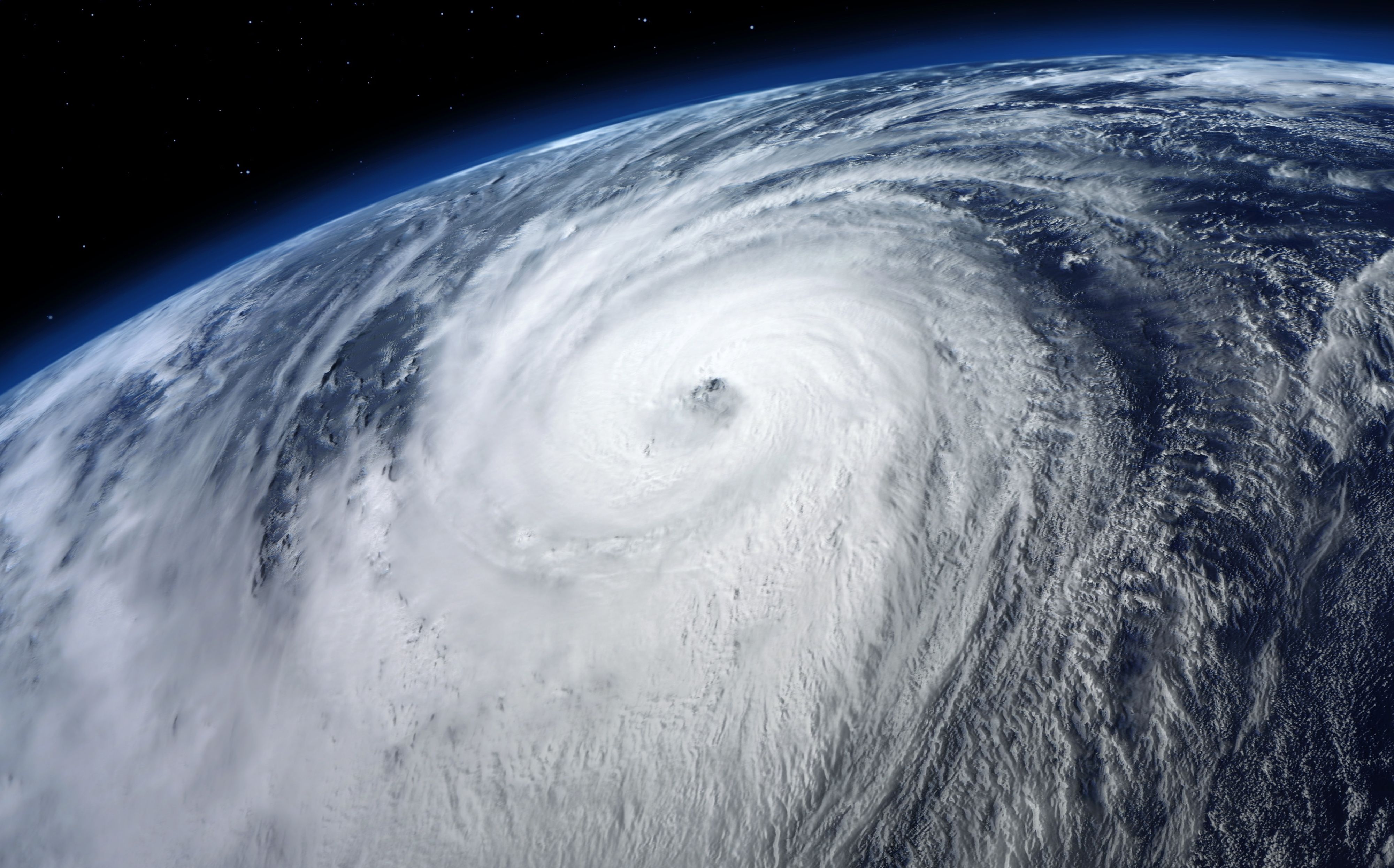 typhoon, satellite view