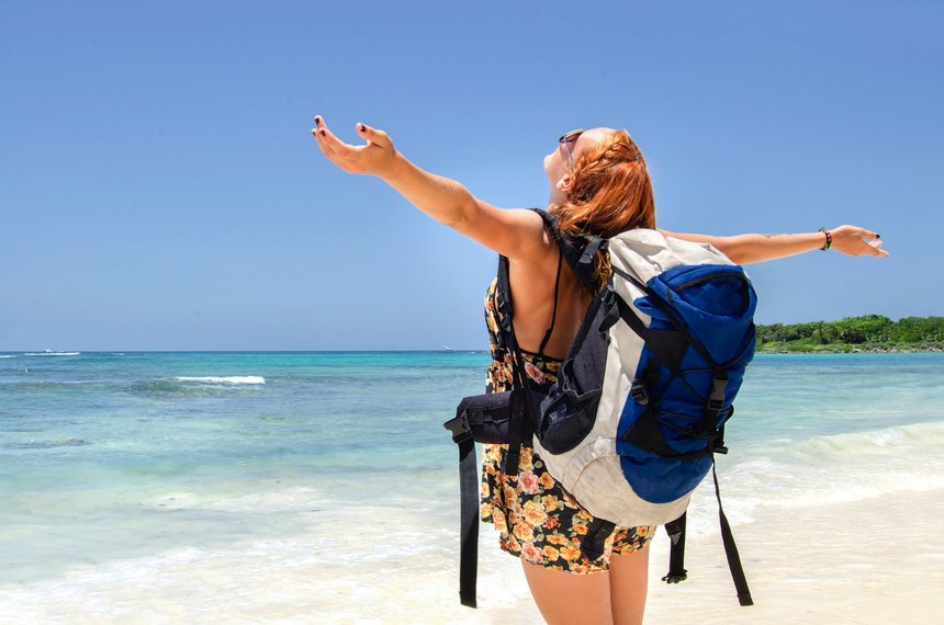 Backpacker girl 