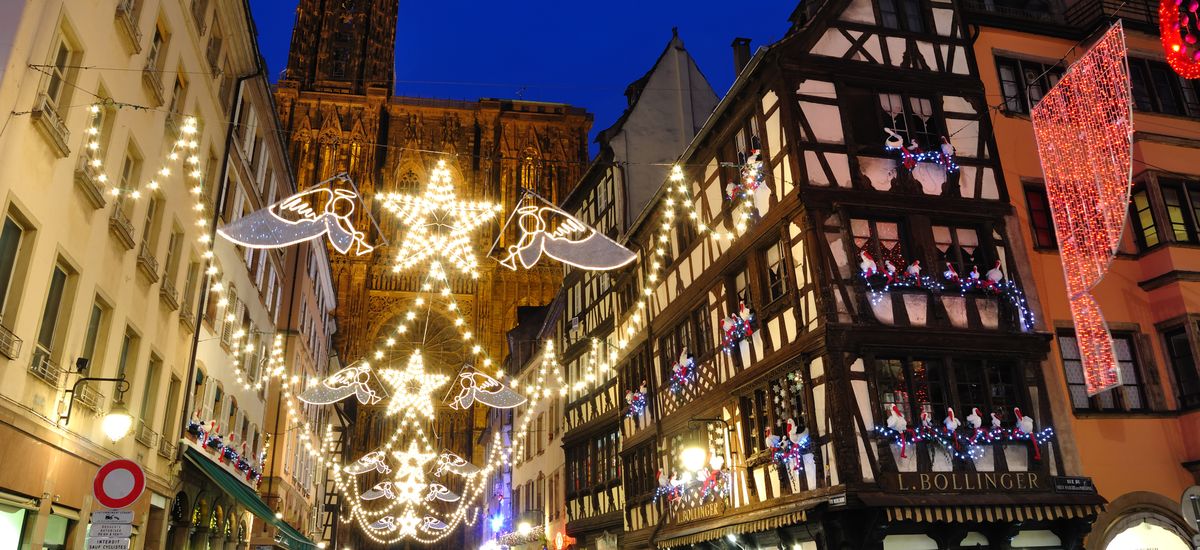 Christmas illuminations in Strasbourg, France