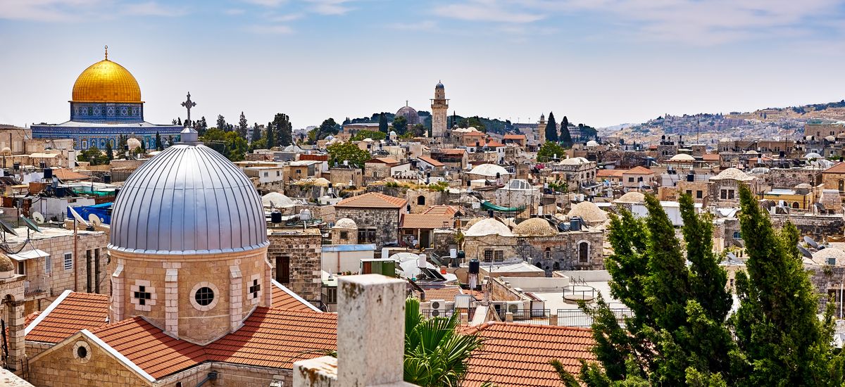 Jerusalem panoramic roof view