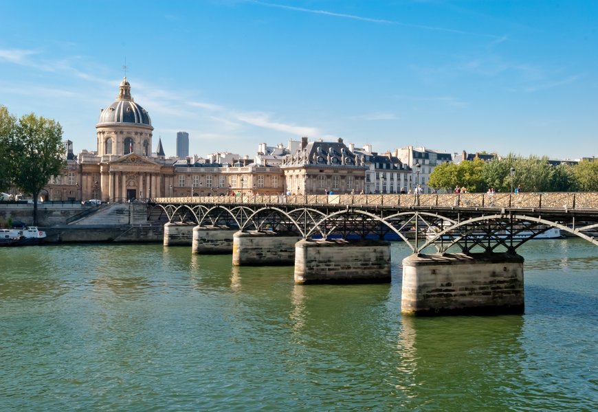 Paris, Pont des Arts on Seine river