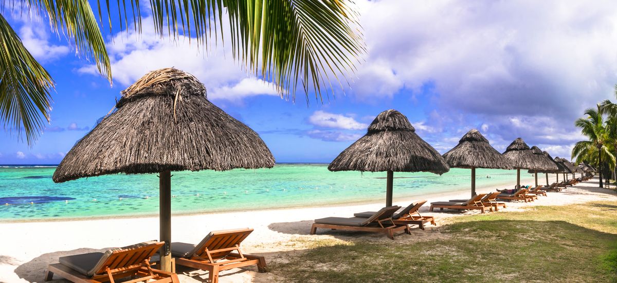 Tropical relaxing holidays in one of the best beaches of Mauritius island Le morne
