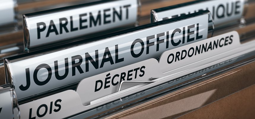 Vote des lois au parlement et publication au journal officiel