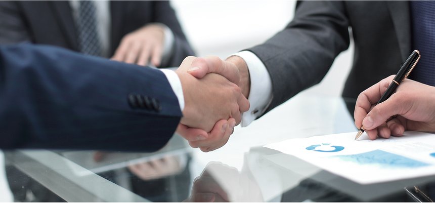 close up.handshake of business partners