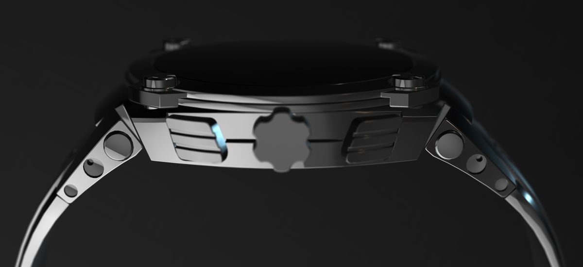 Smart watch on various material and background, 3d render