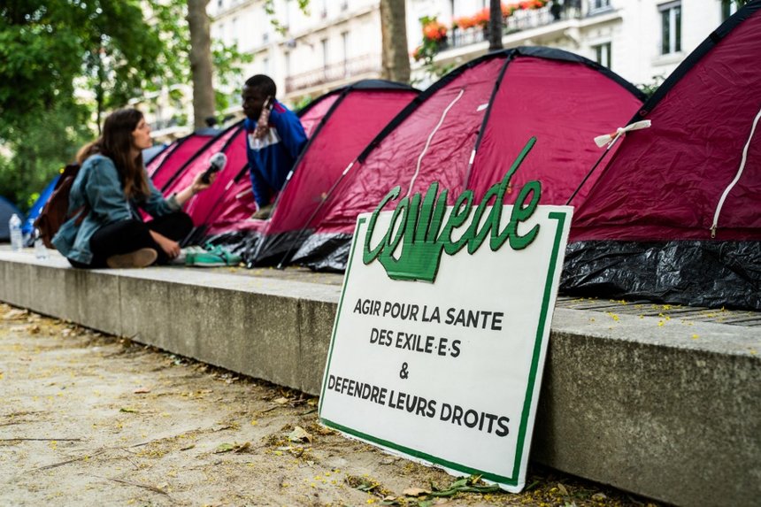 FRANCE-SOCIAL-CAMP OF ISOLATED MINERS IN PARIS-CAMPEMENT D