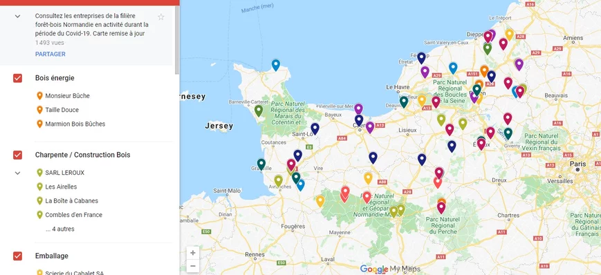 France bois régions : des cartes interactives pour