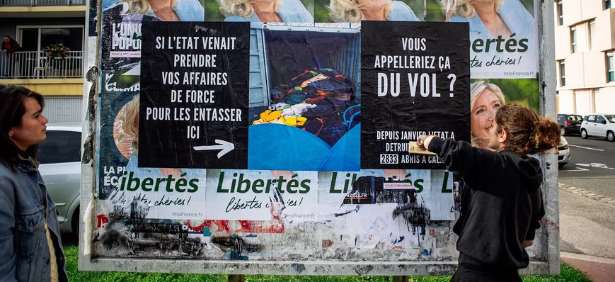 A Calais, la « confiscation » des affaires des exi