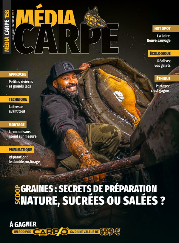Couverture magazine Média Carpe 158 - novembre-décembre 2020