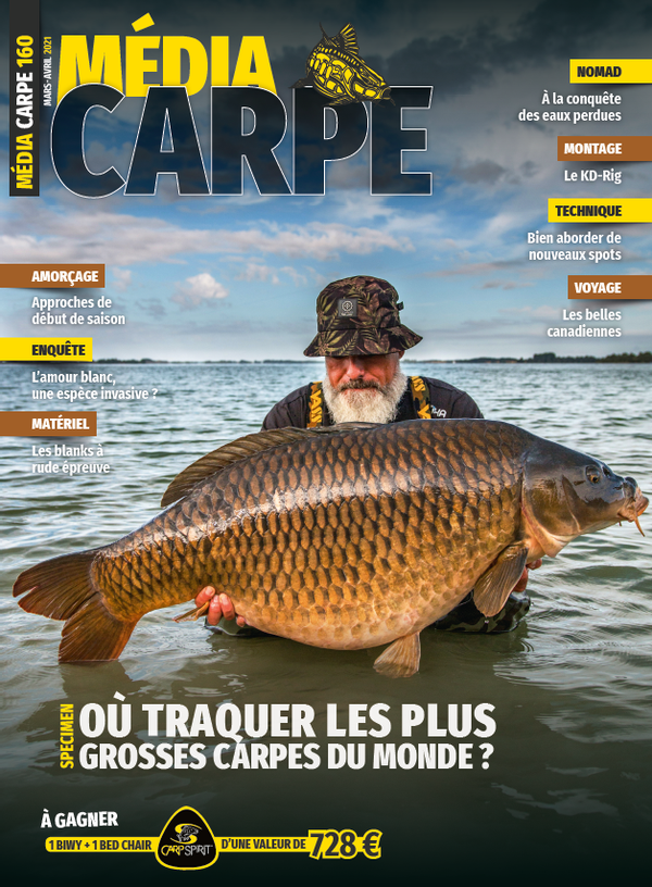 Couverture magazine Média Carpe 160 - mars-avril 2021