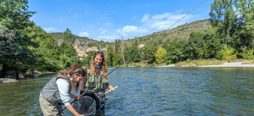 Aveyron : la pêche entre copines