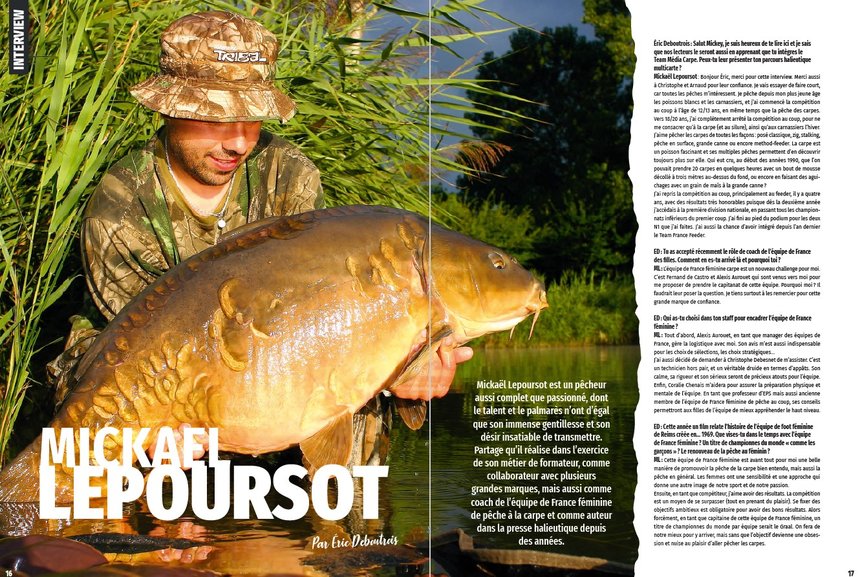 Interview Mickael Lepoursot par Eric Deboutrois - Magazine Média Carpe 144