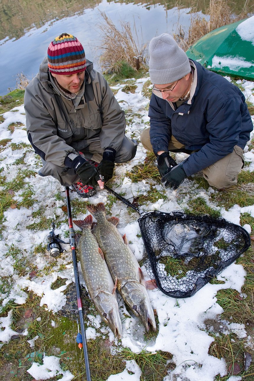 Peche du brochet en hiver