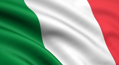 Rendered italian flag