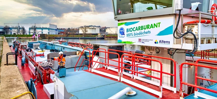 Transport fluvial : CFT expérimente le biocarburan