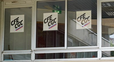 Toulouse , ocitanie France  - 06 25 2021 : cfe cgc text sign and