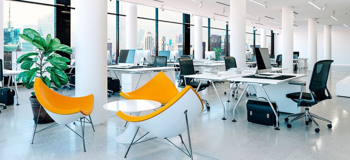 3d modern office interior render