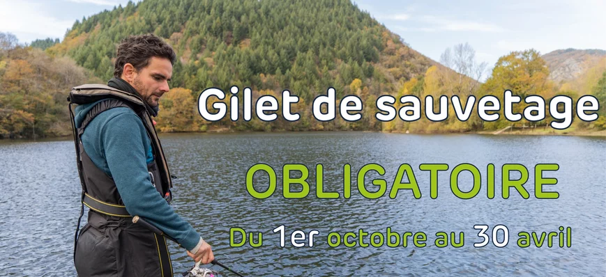 Gilet de sauvetage obligatoire pour la pêche