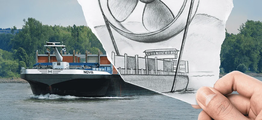 Contargo a adapté 4 barges aux basses eaux du Rhin
