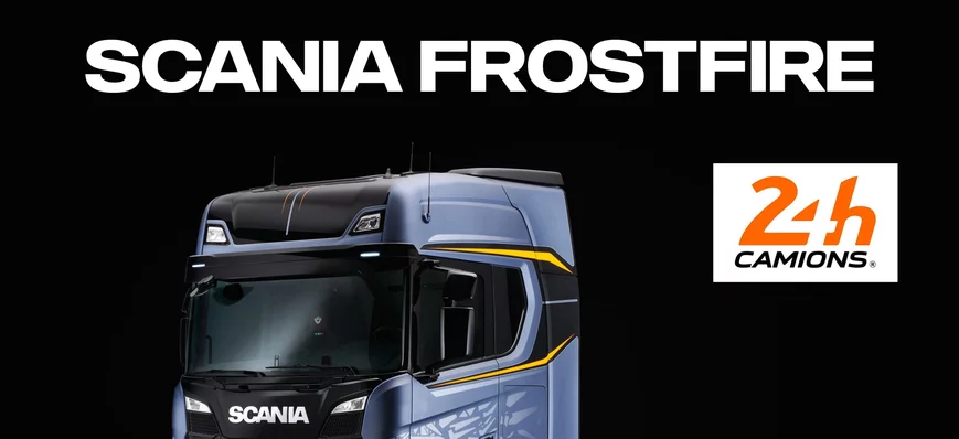 24H Camions : le Scania Frostfire sur le stand de 