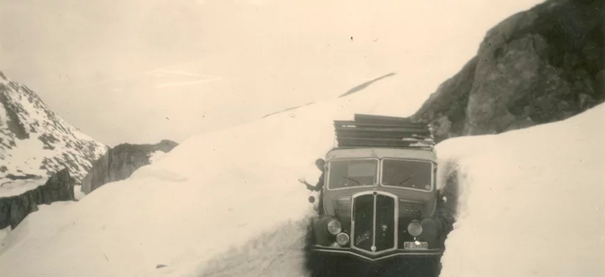 Camions d’autrefois : quand la neige est de la par