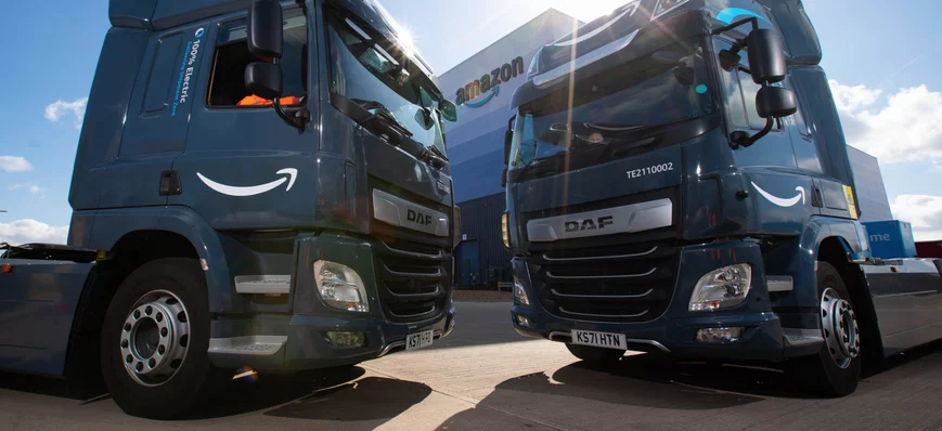 Daf Trucks livre 5 camions CF Electric à Amazon au