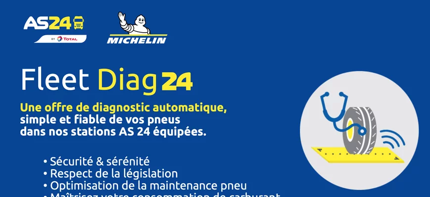 Pneumatiques : Michelin et AS24 proposent le servi