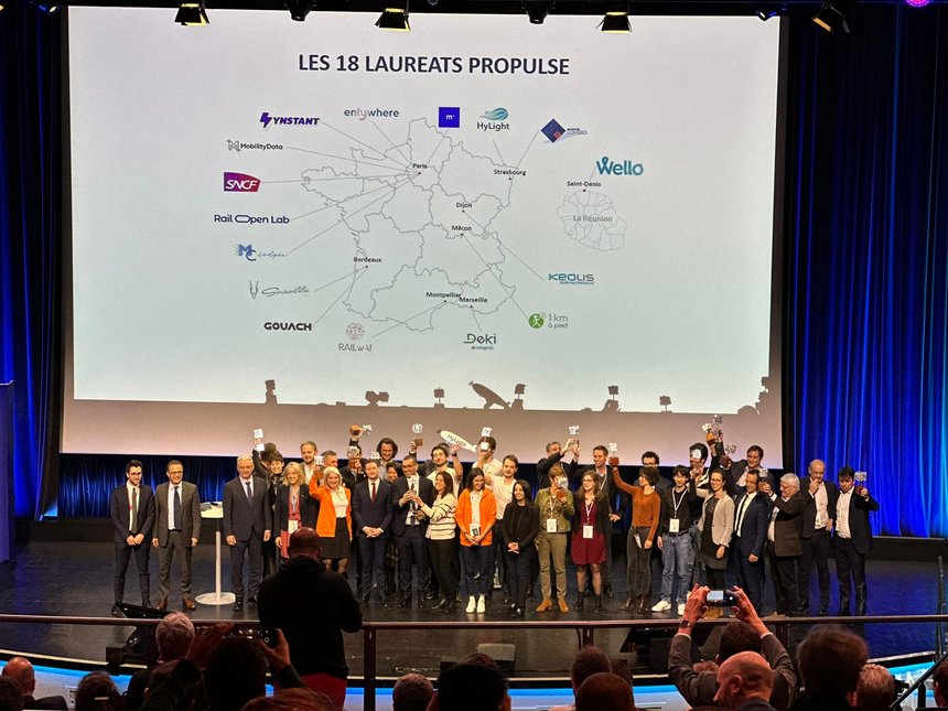 Mercredi 8 février, Clément Beaune, le ministre délégué chargé des Transports, a annoncé les 18 projets lauréats du programme Propulse de l’AIT. © DR