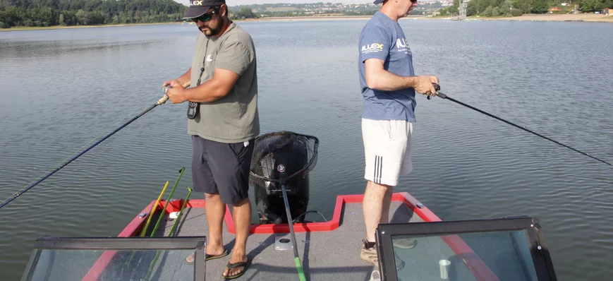 Partie de pêche sur le lac de la Liez avec Lionel 