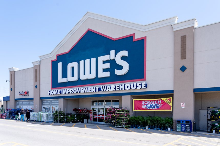 Toronto, Canada - June 3, 2019:  Lowe's store in Toronto, Canada
