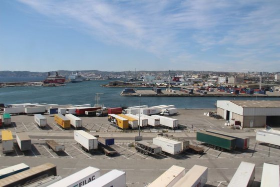 La grève au port de Marseille a fait de nombreux dégâts © Franck André