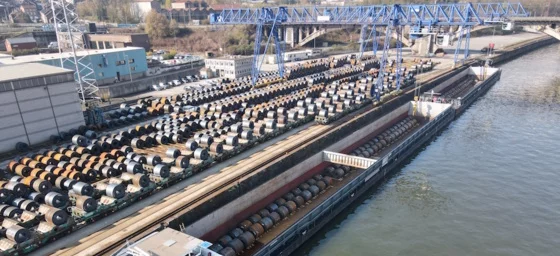 Des tonnes de bobines d’acier reçues au port de Li