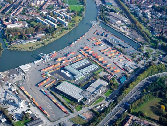 Vue aérienne de Lille Conteneurs Terminal © Ports de Lille