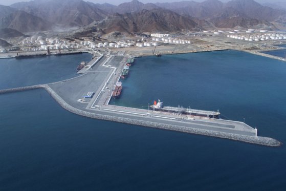 Le terminal pétrolier sur la mer d'Oman permet d'éviter le détroit d'Ormuz © Port of Fujairah