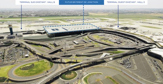 À Orly, le bâtiment de 80.000 m2 sera mis en service en mars 2019 © ADP