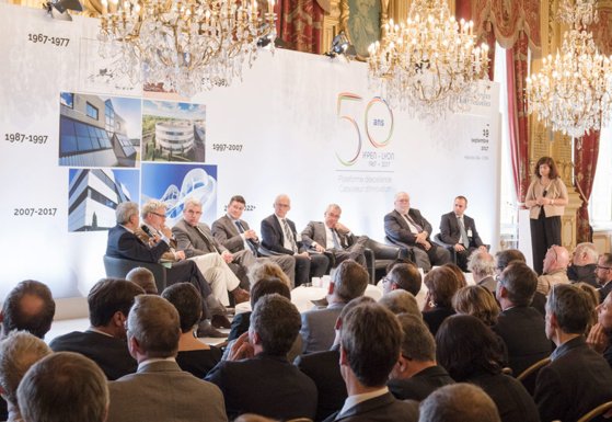 Industriels, institutionnels et élus ont fêté les 50 ans de l’IFP Énergies Nouvelles (Ifpen) à l’hôtel de ville de Lyon © Ifpen