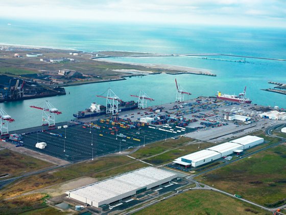 Terminal à conteneurs du port de Dunkerque © GPMD