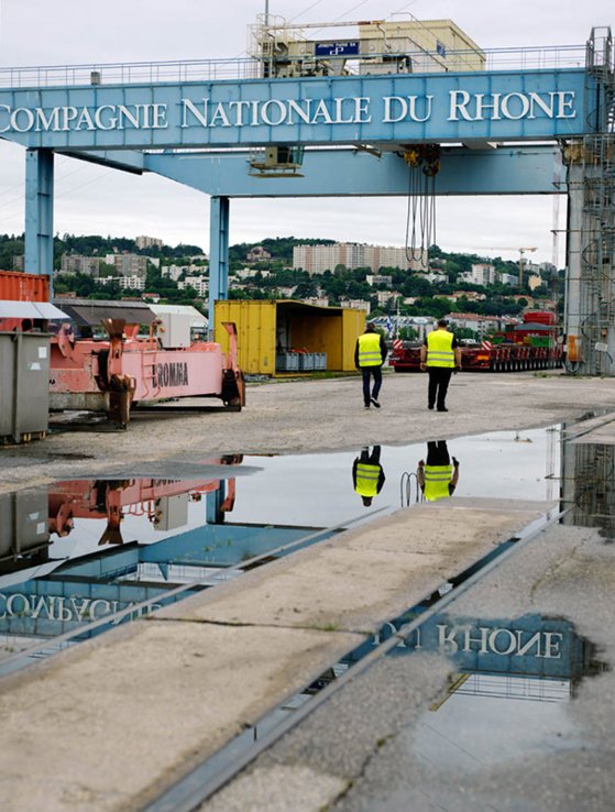 Le port de Lyon exploité par CNR