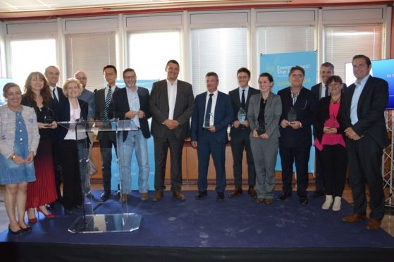 Le 12 juin 2019, le directeur du port de Marseille-Fos, Hervé Martel, a remis les ESI Awards à douze armateurs de porte-conteneurs et paquebots ayant surpassé les normes imposées de rejets atmosphériques © Nathalie Bureau du Colombier