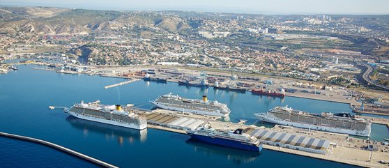 En Méditerranée, Barcelone est le premier port en nombre de passagers, suivi par Civitavecchia, Palma de Majorque, Marseille et Venise © GPMM