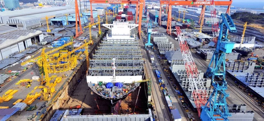 Les chantiers navals sud-coréens en mal de travail