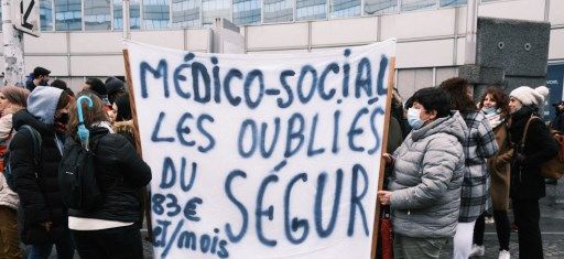 FRANCE-SOCIAL-STRIKE AND DEMONSTRATION OF THE SOCIAL AND MED