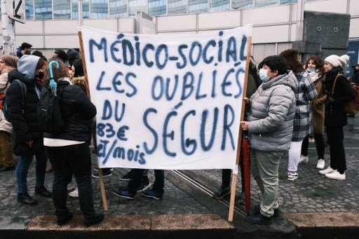 FRANCE-SOCIAL-STRIKE AND DEMONSTRATION OF THE SOCIAL AND MED