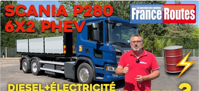 Vidéo : essai d'un camion hybride gasoil électriqu