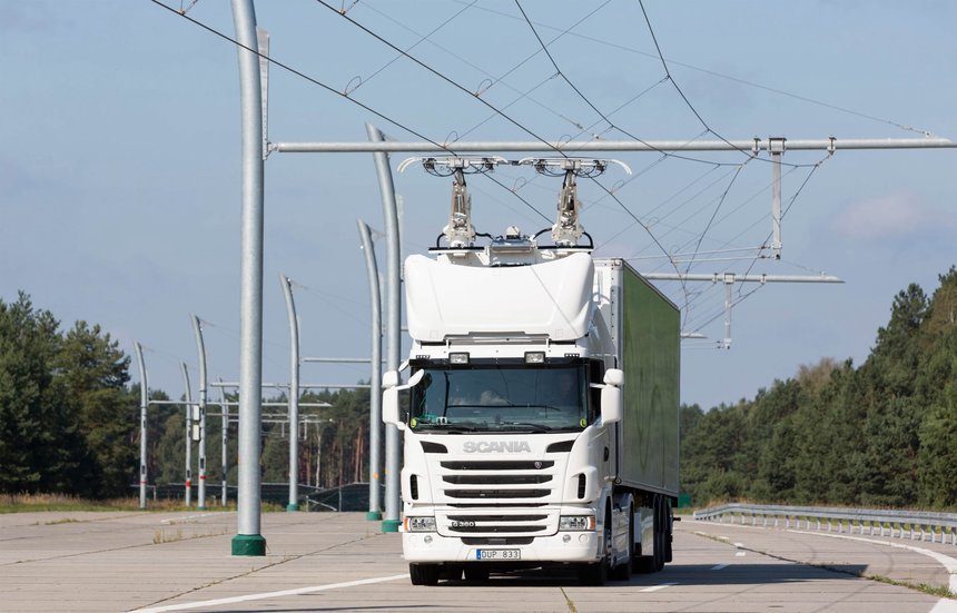 Autoroute électrique camion Scania