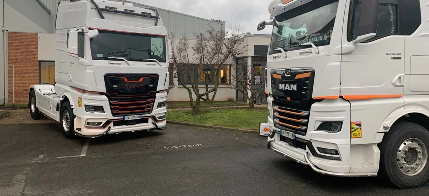 4 camions MAN Individual Lion S pour Trans Azergue